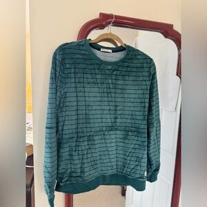 Marine Layer Men’s Velour Crewneck in Stripe